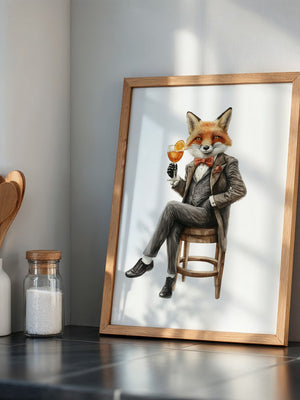 Fuchs im Anzug elegant