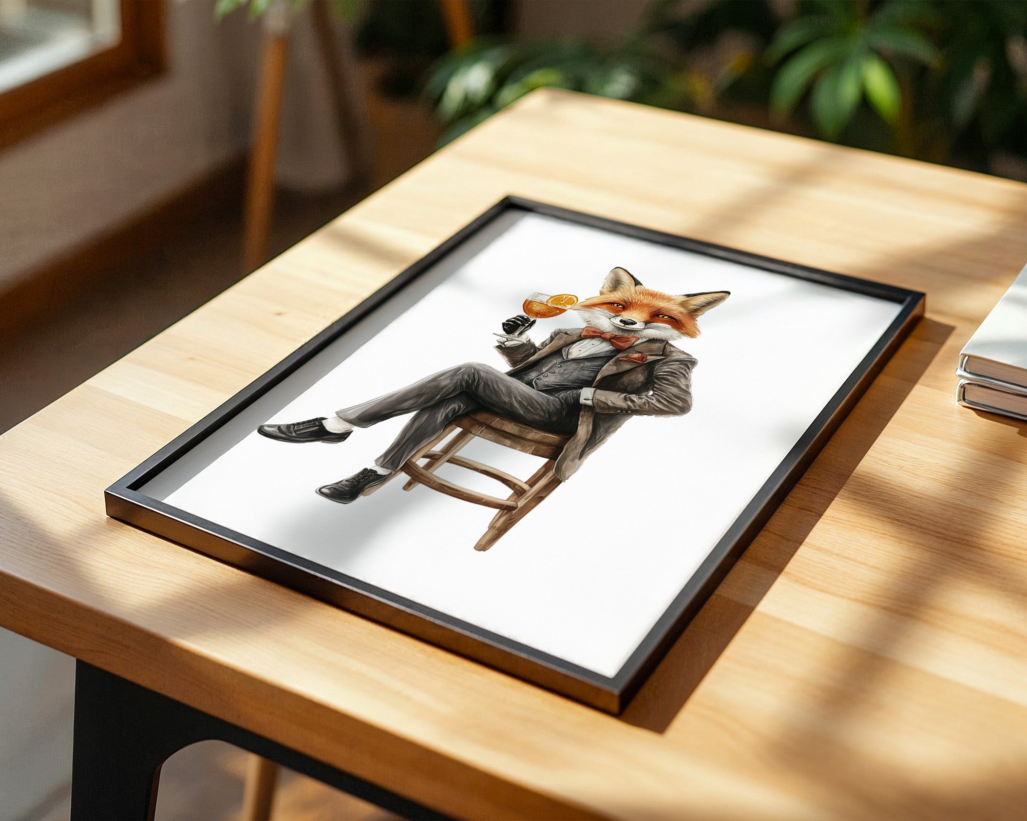 Fuchs im Anzug elegant