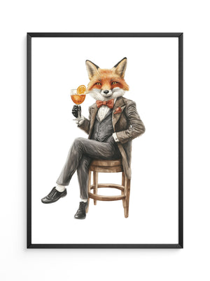 Fuchs im Anzug elegant