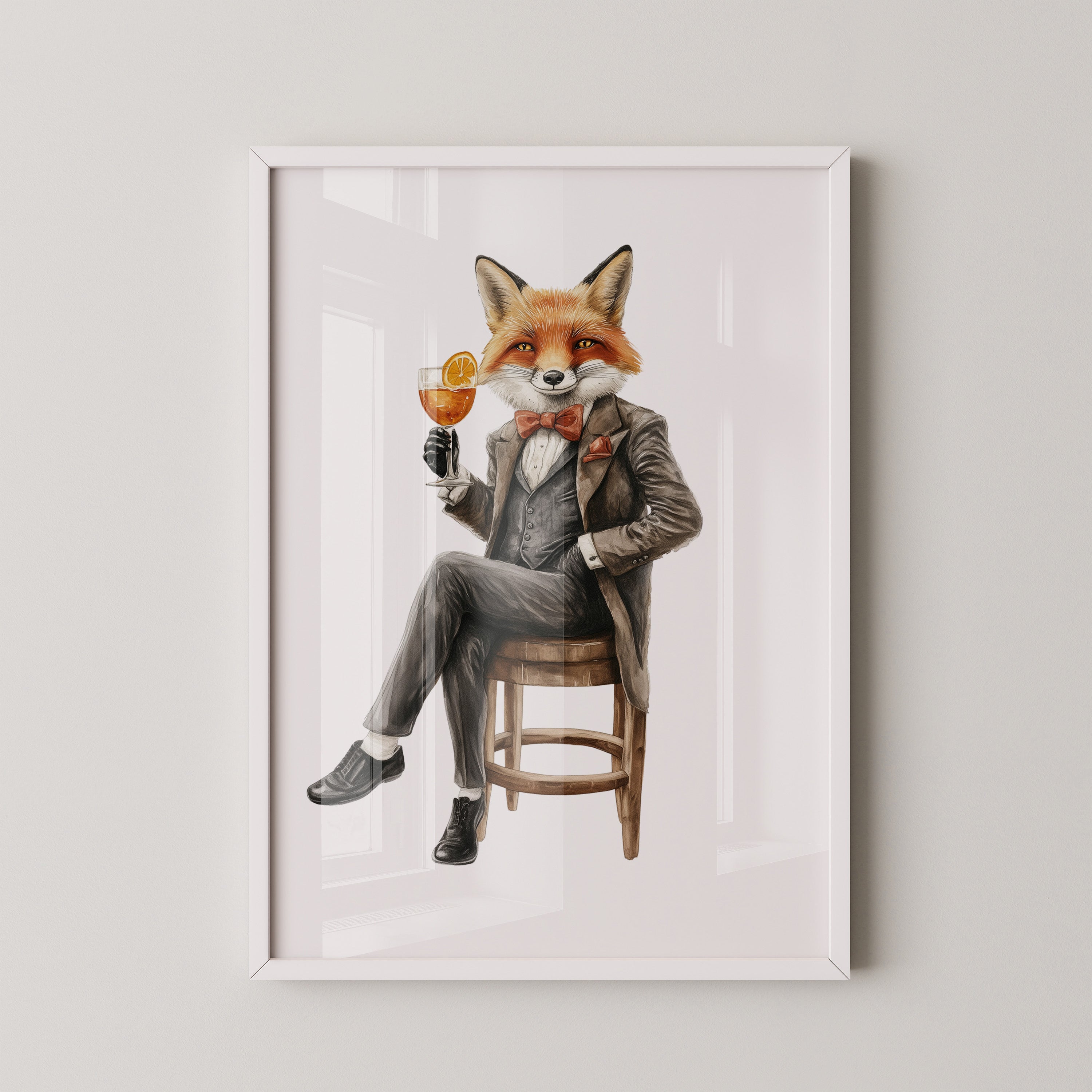 Fuchs im Anzug elegant