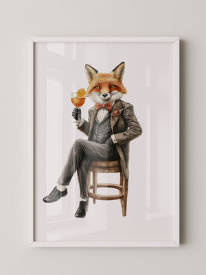 Fuchs im Anzug elegant
