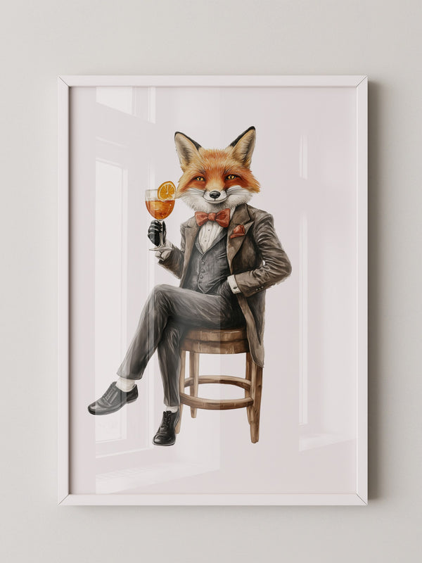 Fuchs im Anzug elegant