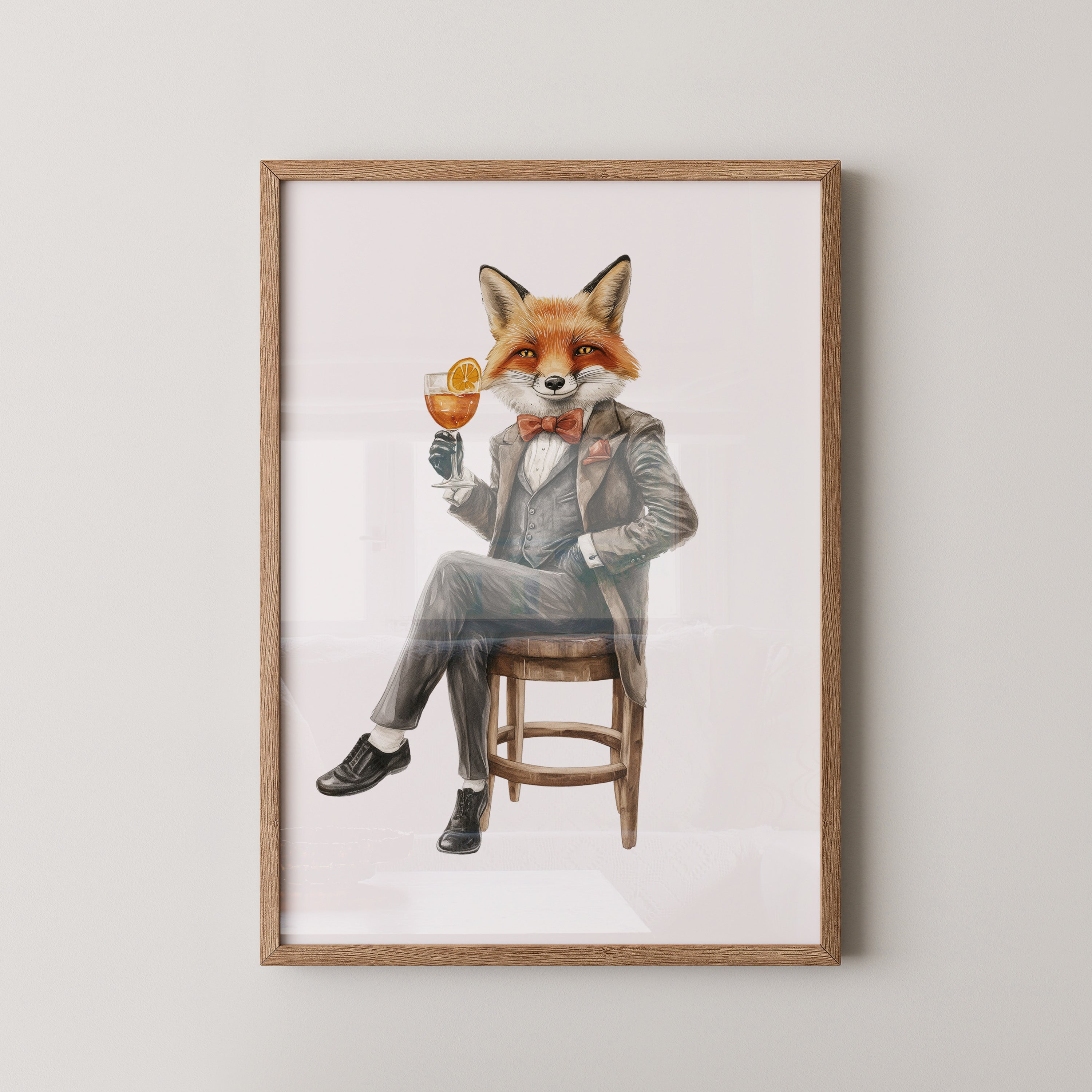 Fuchs im Anzug elegant