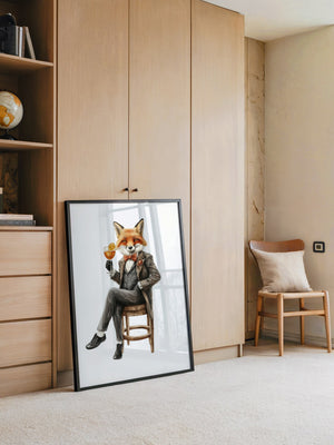 Fuchs im Anzug elegant
