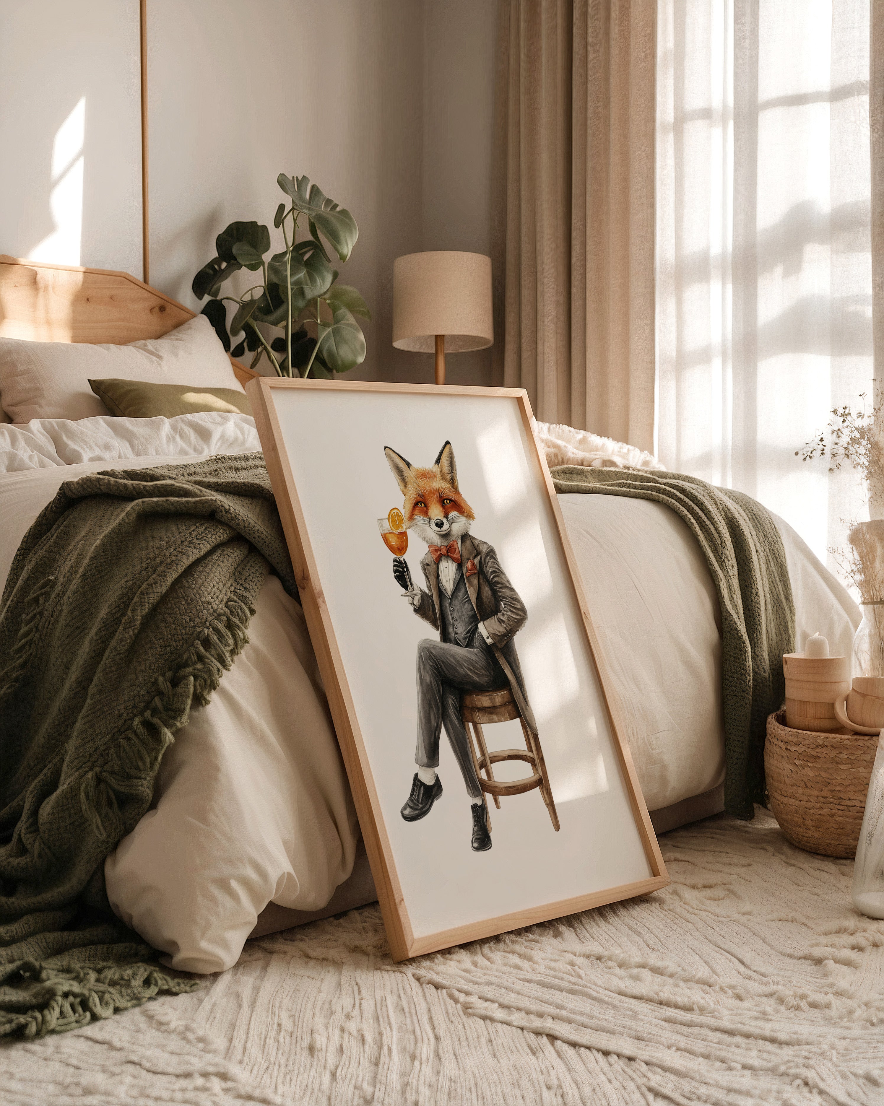 Fuchs im Anzug elegant