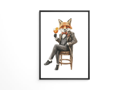 Fuchs im Anzug elegant