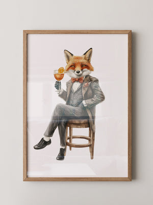 Fuchs im Anzug elegant
