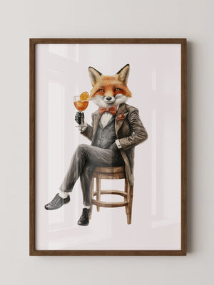 Fuchs im Anzug elegant