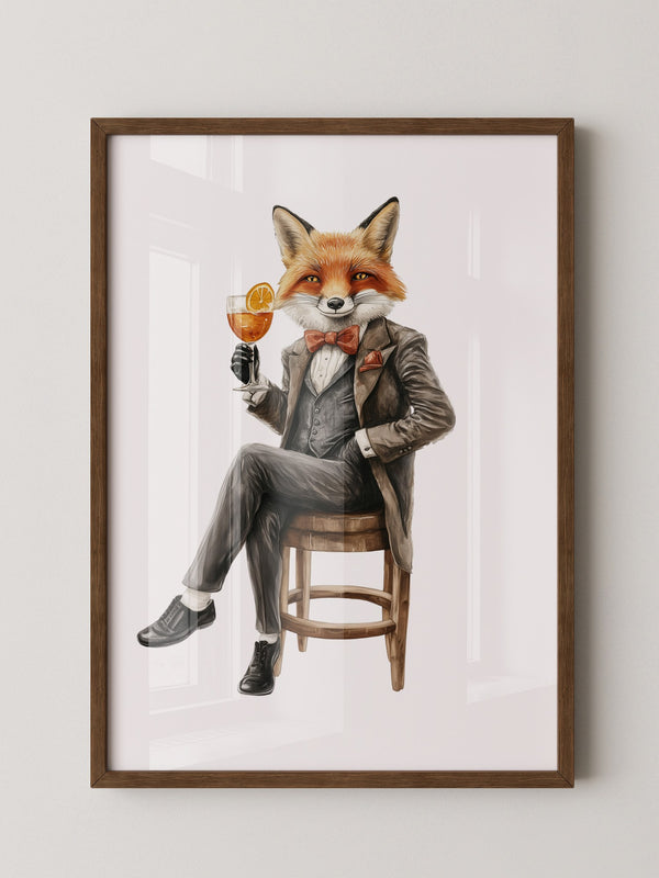 Fuchs im Anzug elegant