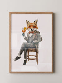 Fuchs im Anzug elegant