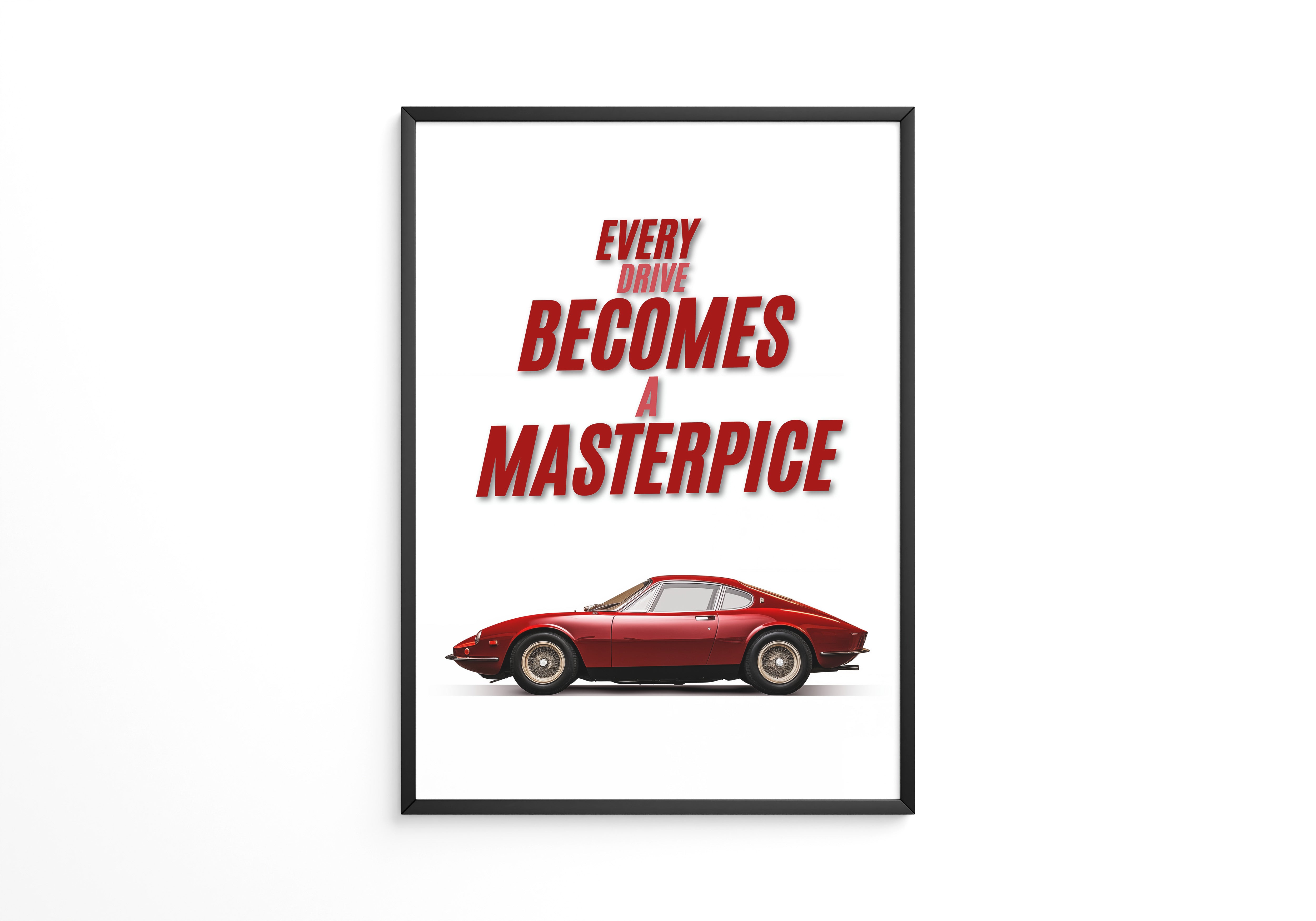 Roter Oldtimer Seitenansicht Retro