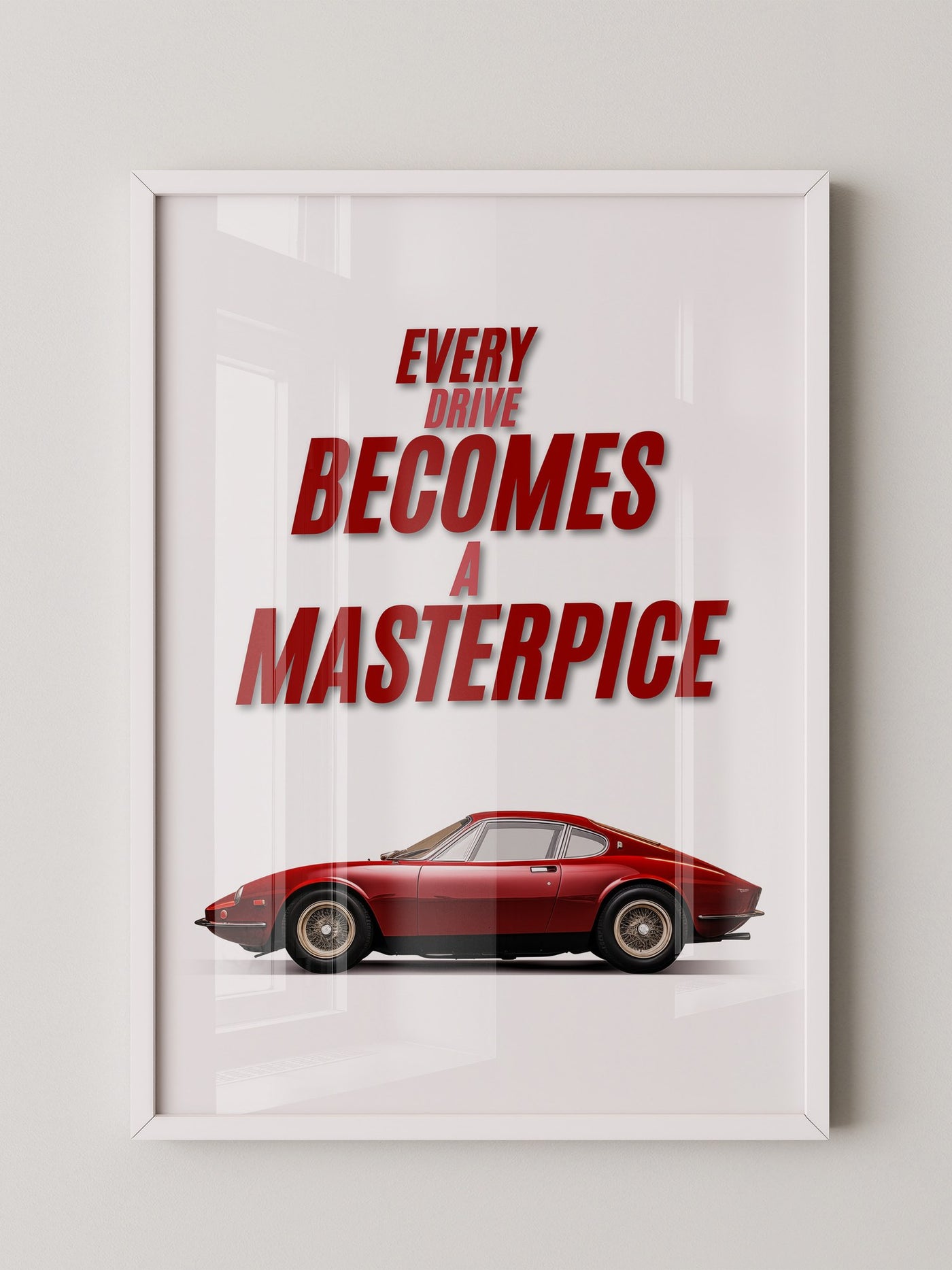 Roter Oldtimer Seitenansicht Retro
