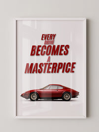 Roter Oldtimer Seitenansicht Retro