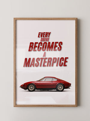 Roter Oldtimer Seitenansicht Retro