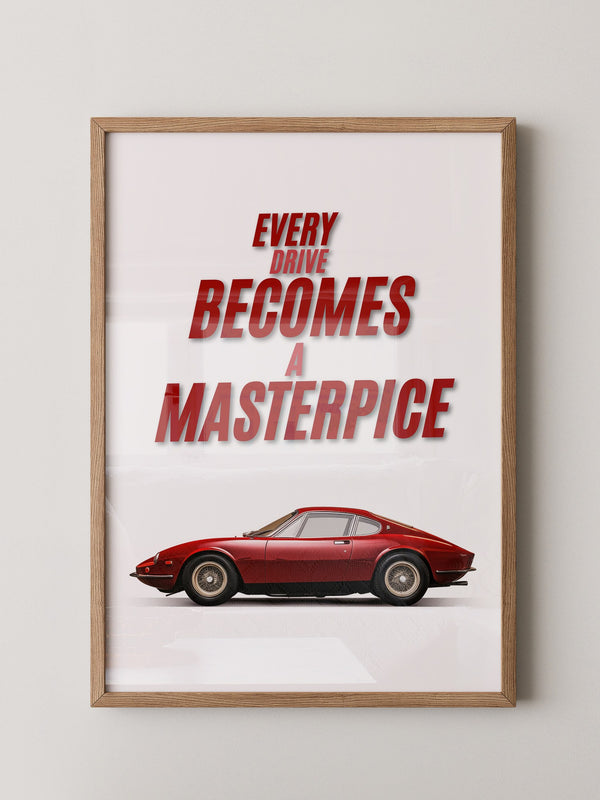 Roter Oldtimer Seitenansicht Retro