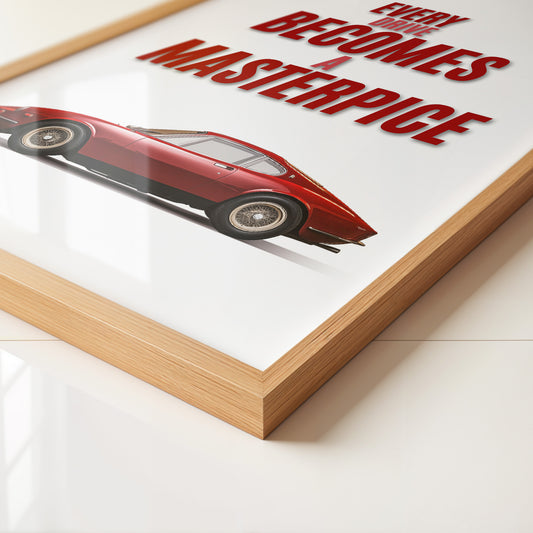 Roter Oldtimer Seitenansicht Retro