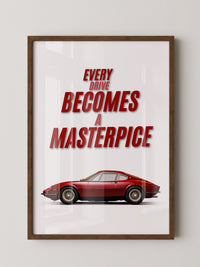 Roter Oldtimer Seitenansicht Retro