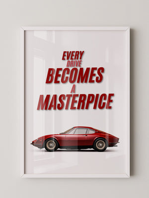 Roter Oldtimer Seitenansicht Retro