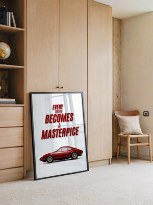 Roter Oldtimer Seitenansicht Retro