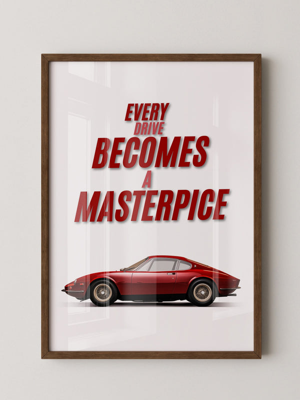 Roter Oldtimer Seitenansicht Retro