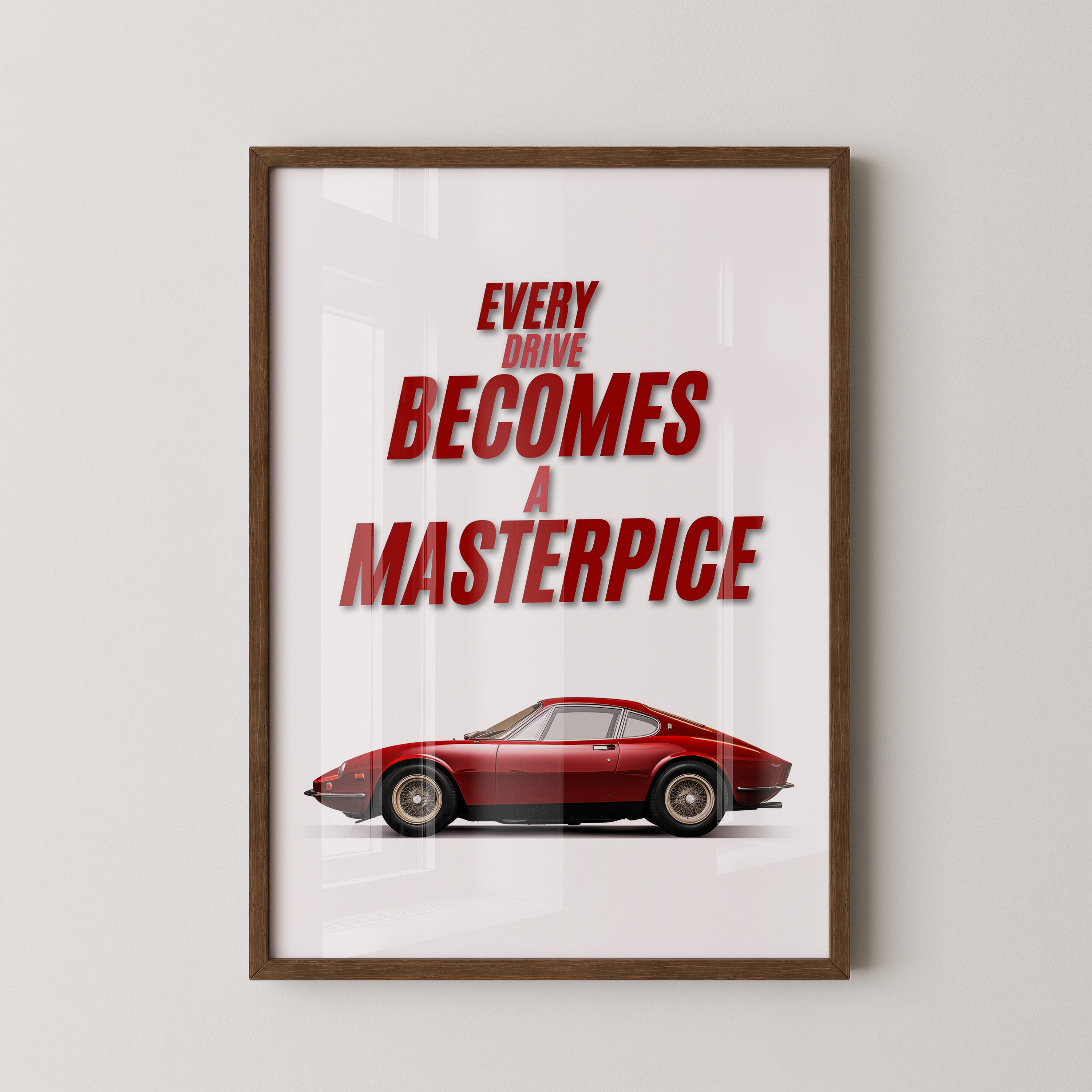 Roter Oldtimer Seitenansicht Retro