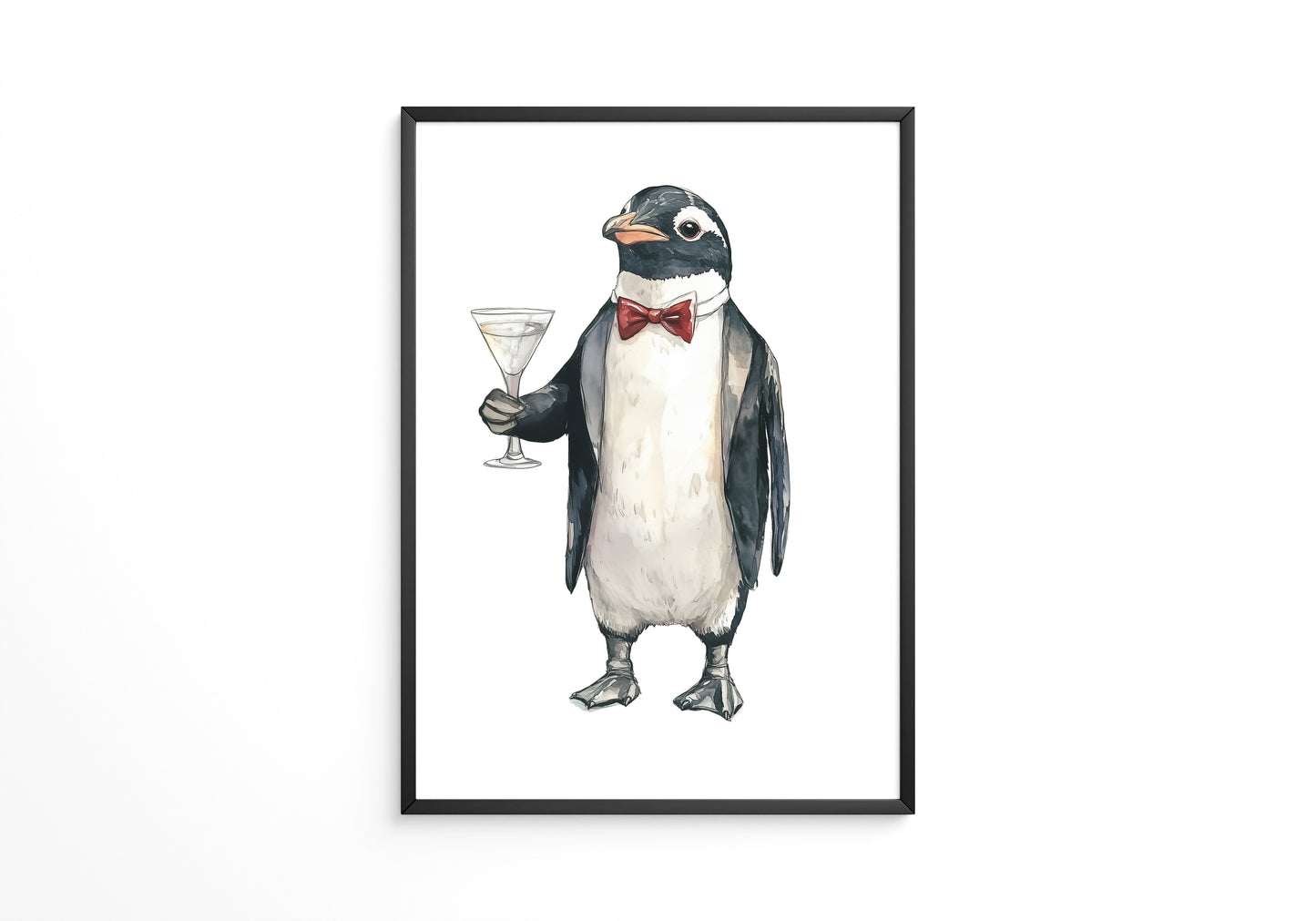 Pinguin Anzug Cocktailszene