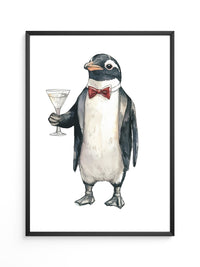 Pinguin Anzug Cocktailszene