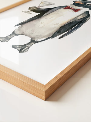 Pinguin Anzug Cocktailszene