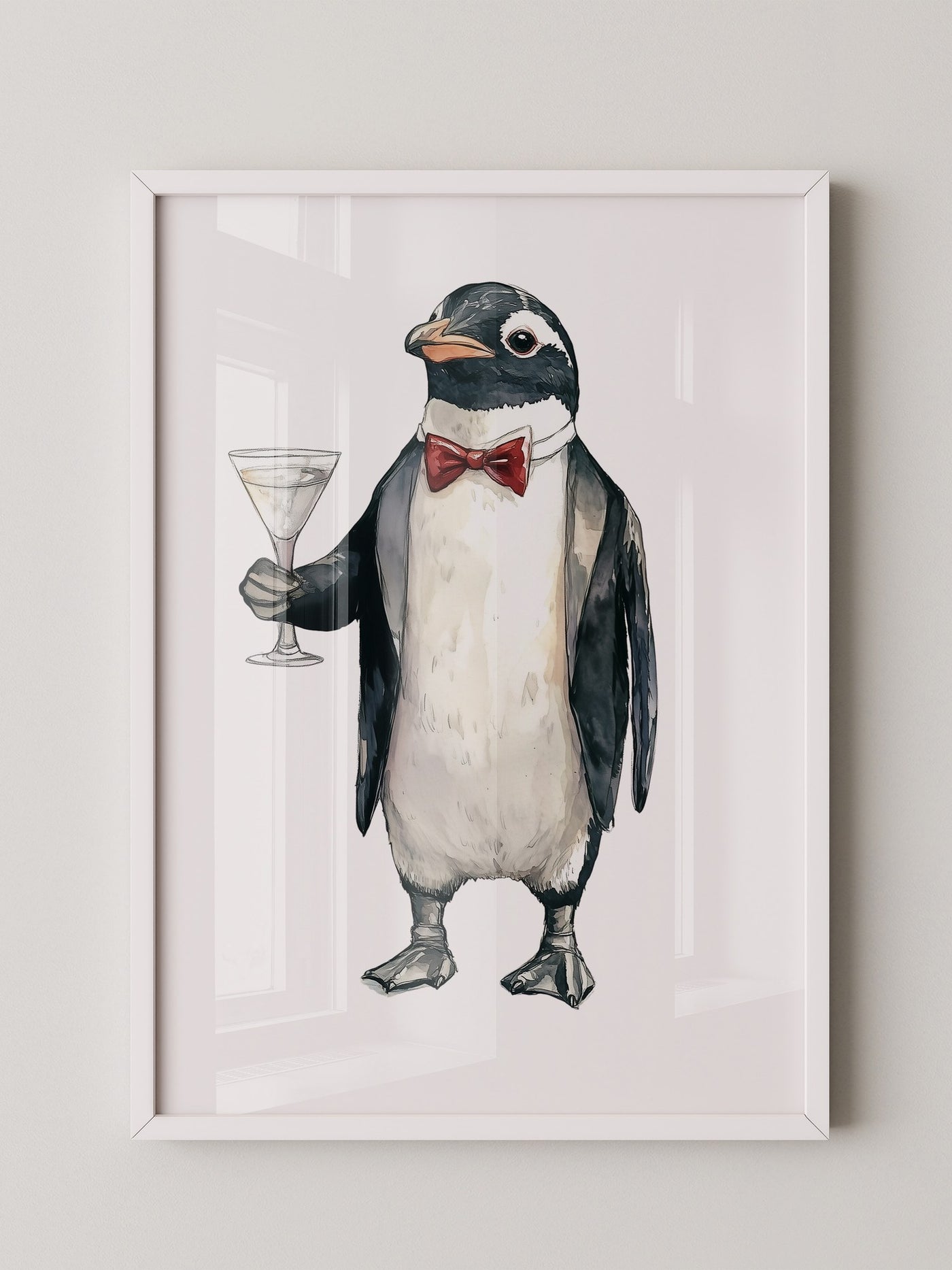 Pinguin Anzug Cocktailszene