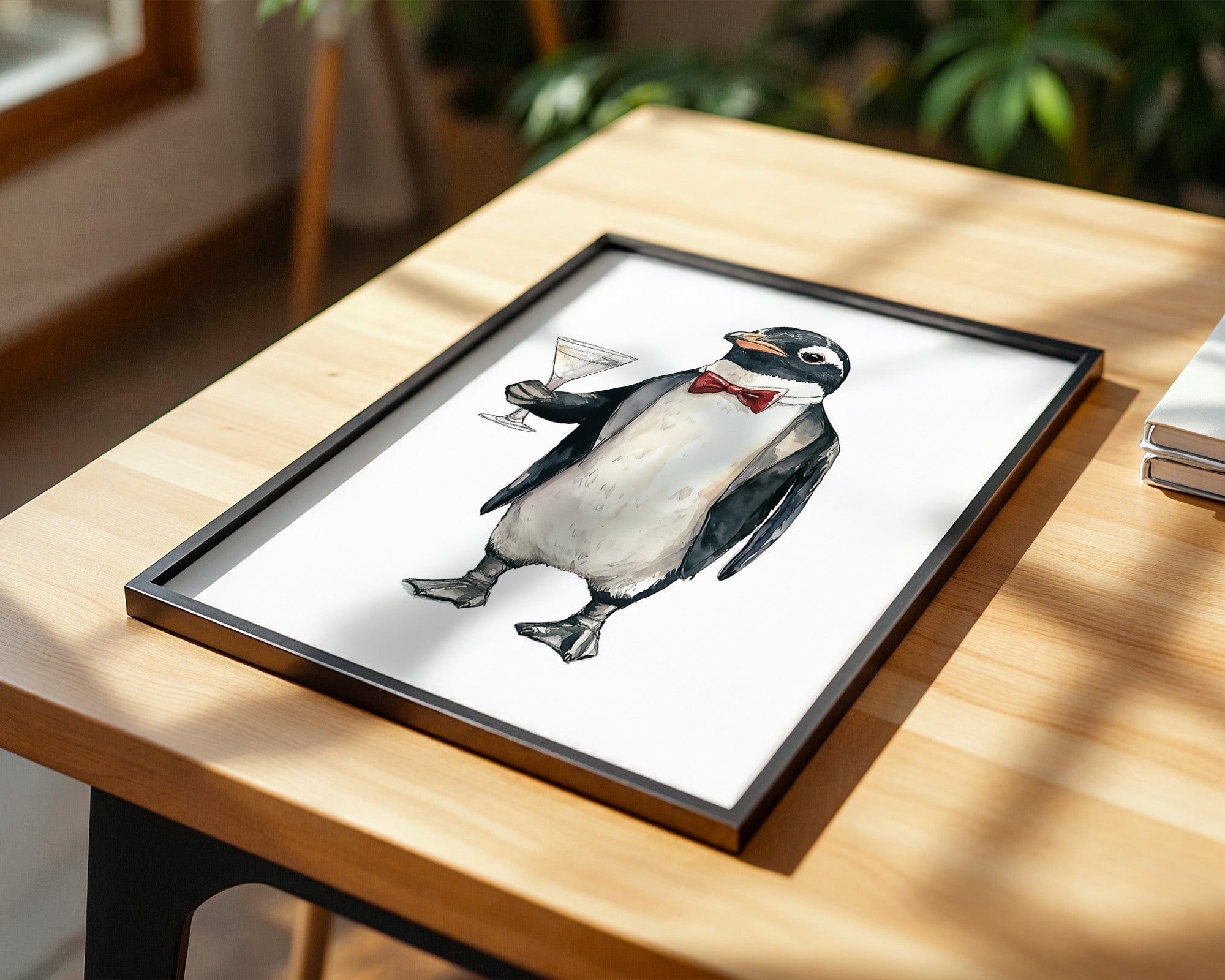 Pinguin Anzug Cocktailszene