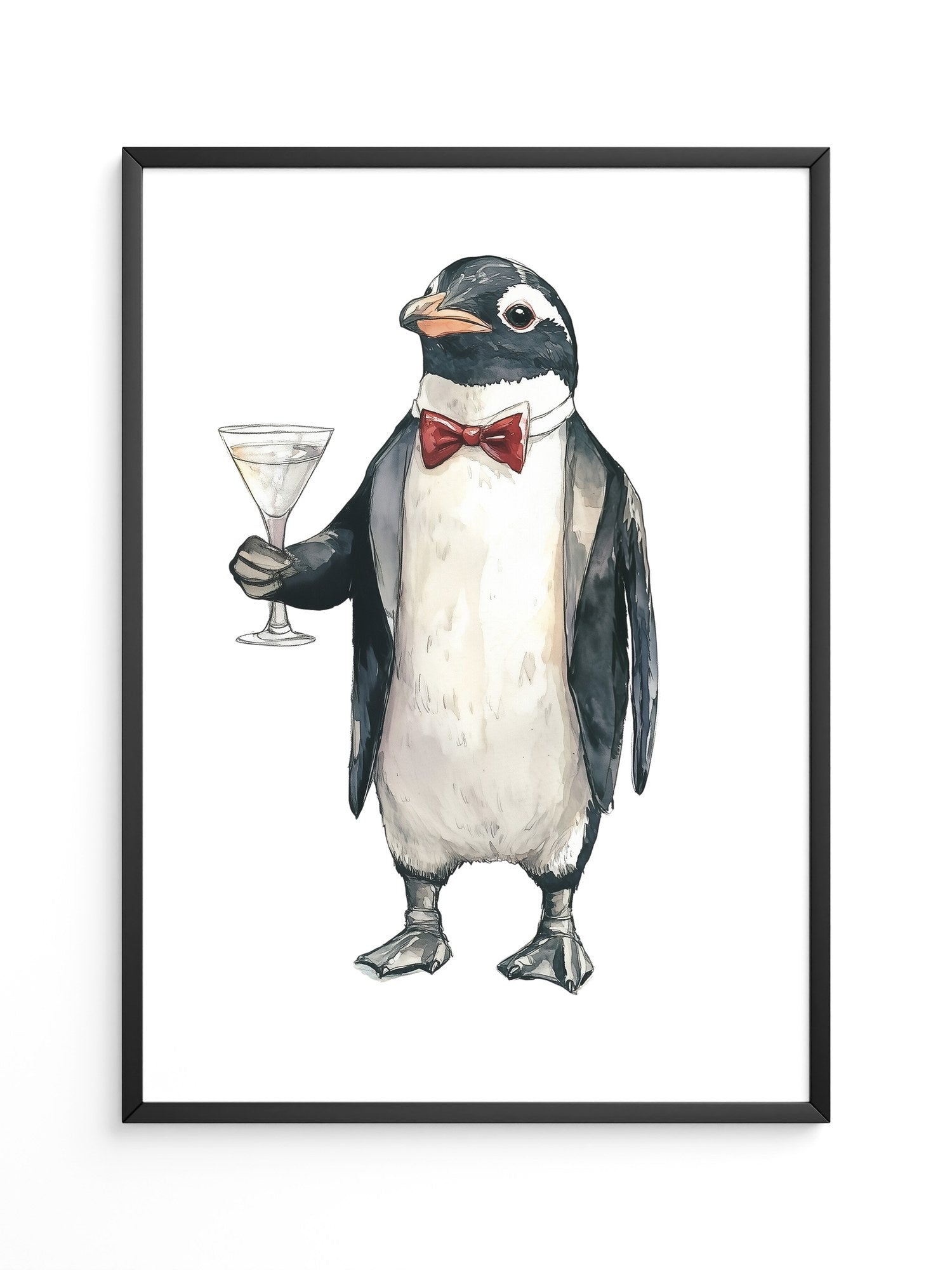 Pinguin Anzug Cocktailszene