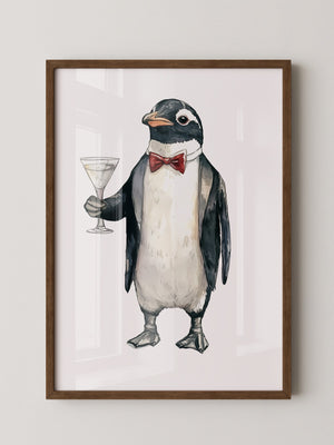 Pinguin Anzug Cocktailszene