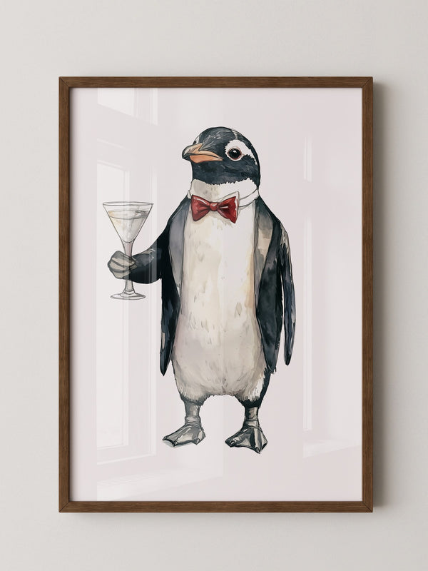 Pinguin Anzug Cocktailszene