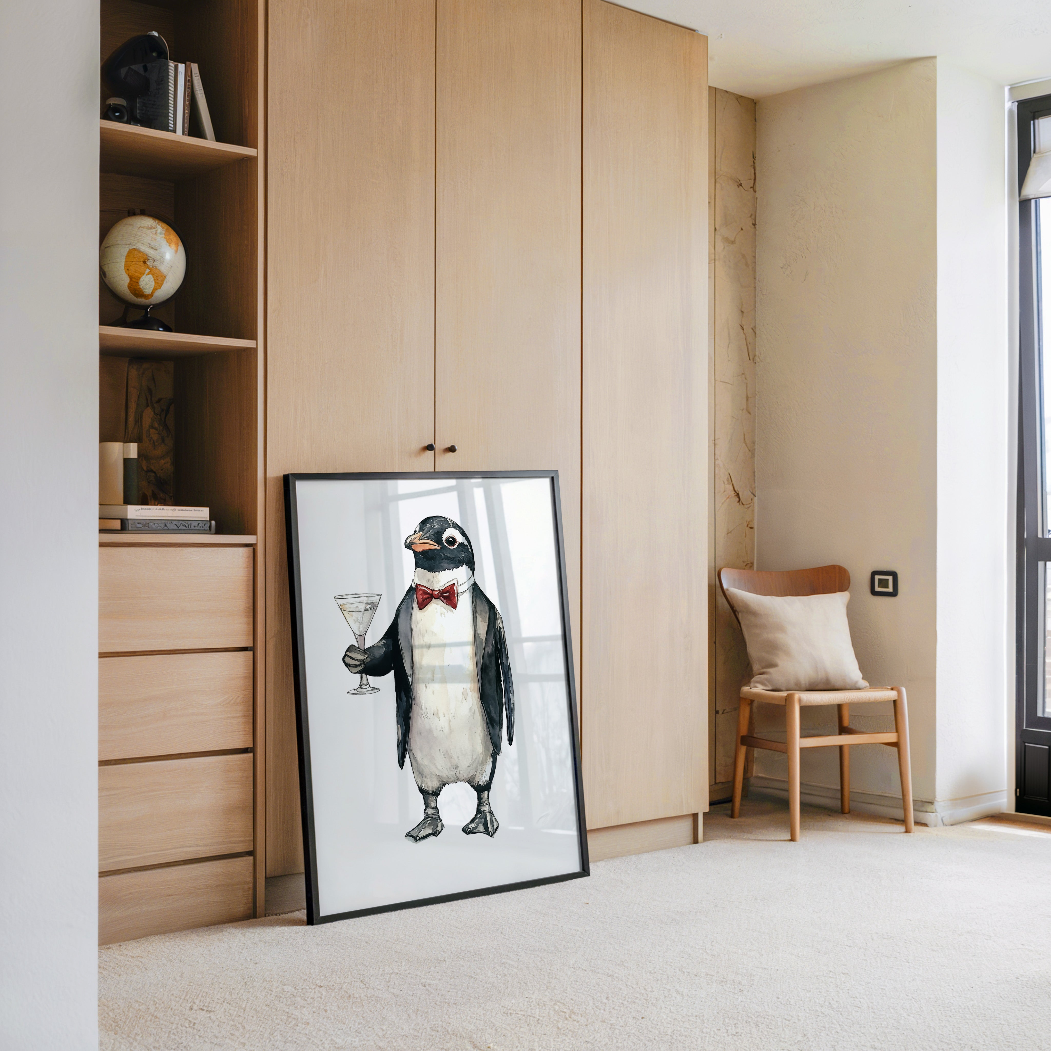 Pinguin Anzug Cocktailszene