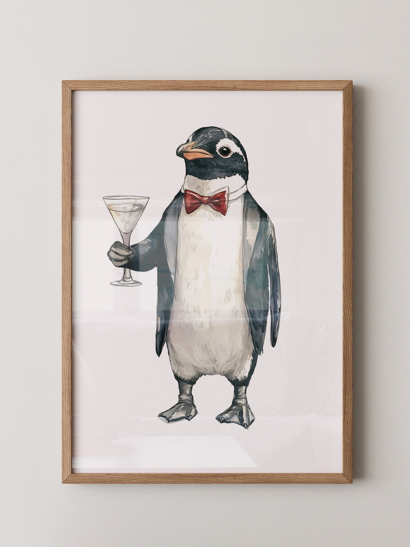 Pinguin Anzug Cocktailszene