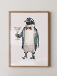 Pinguin Anzug Cocktailszene