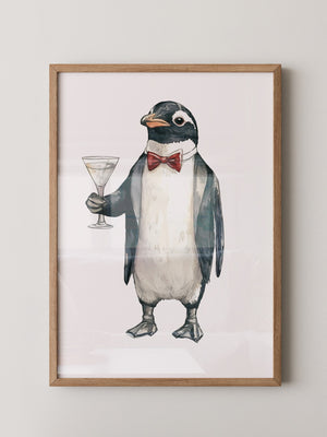 Pinguin Anzug Cocktailszene