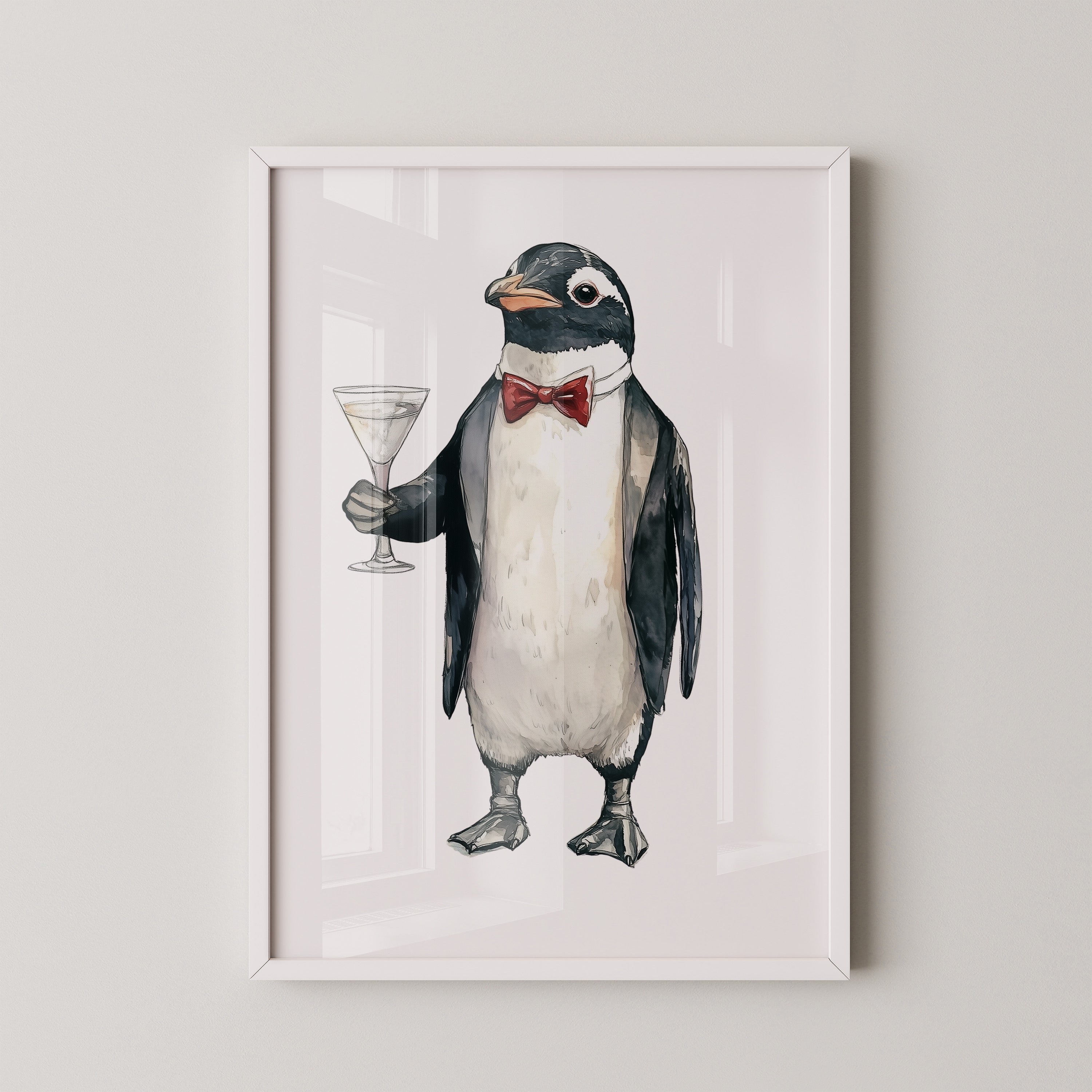 Pinguin Anzug Cocktailszene