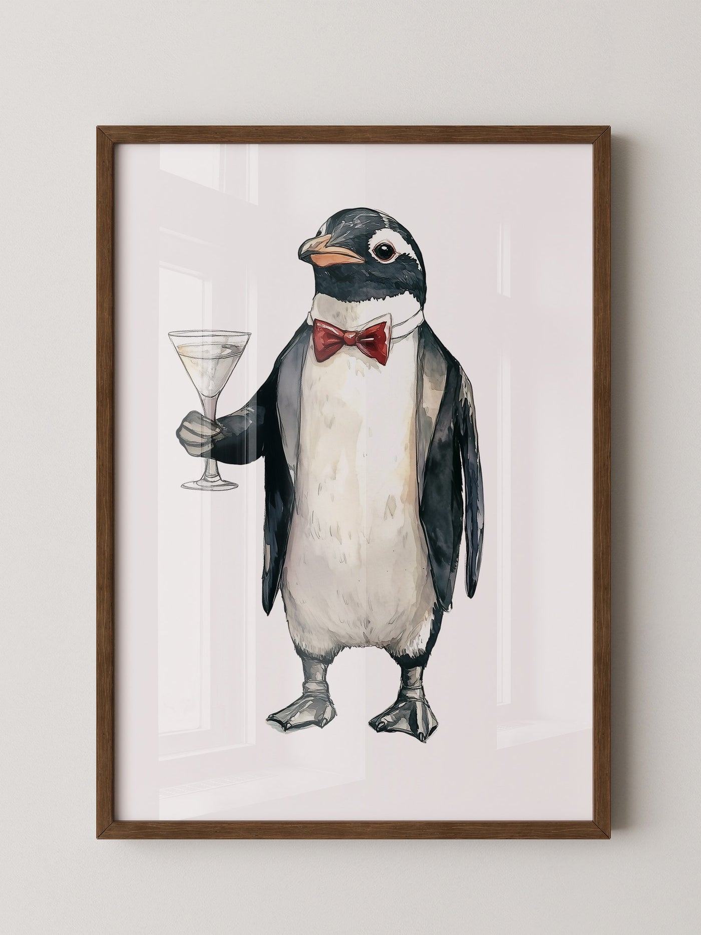 Pinguin Anzug Cocktailszene