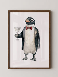Pinguin Anzug Cocktailszene