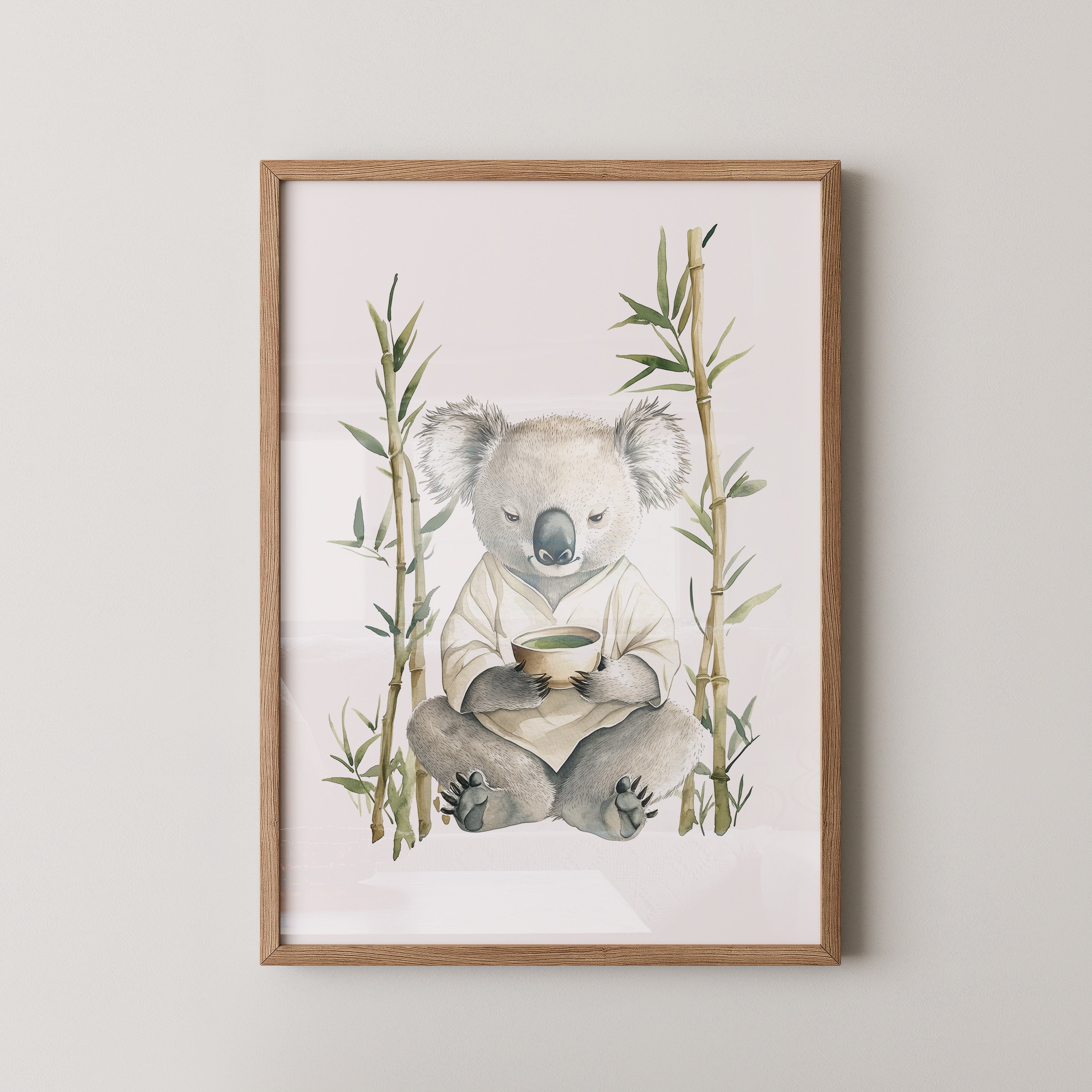 Koala Teezeremonie Aquarell