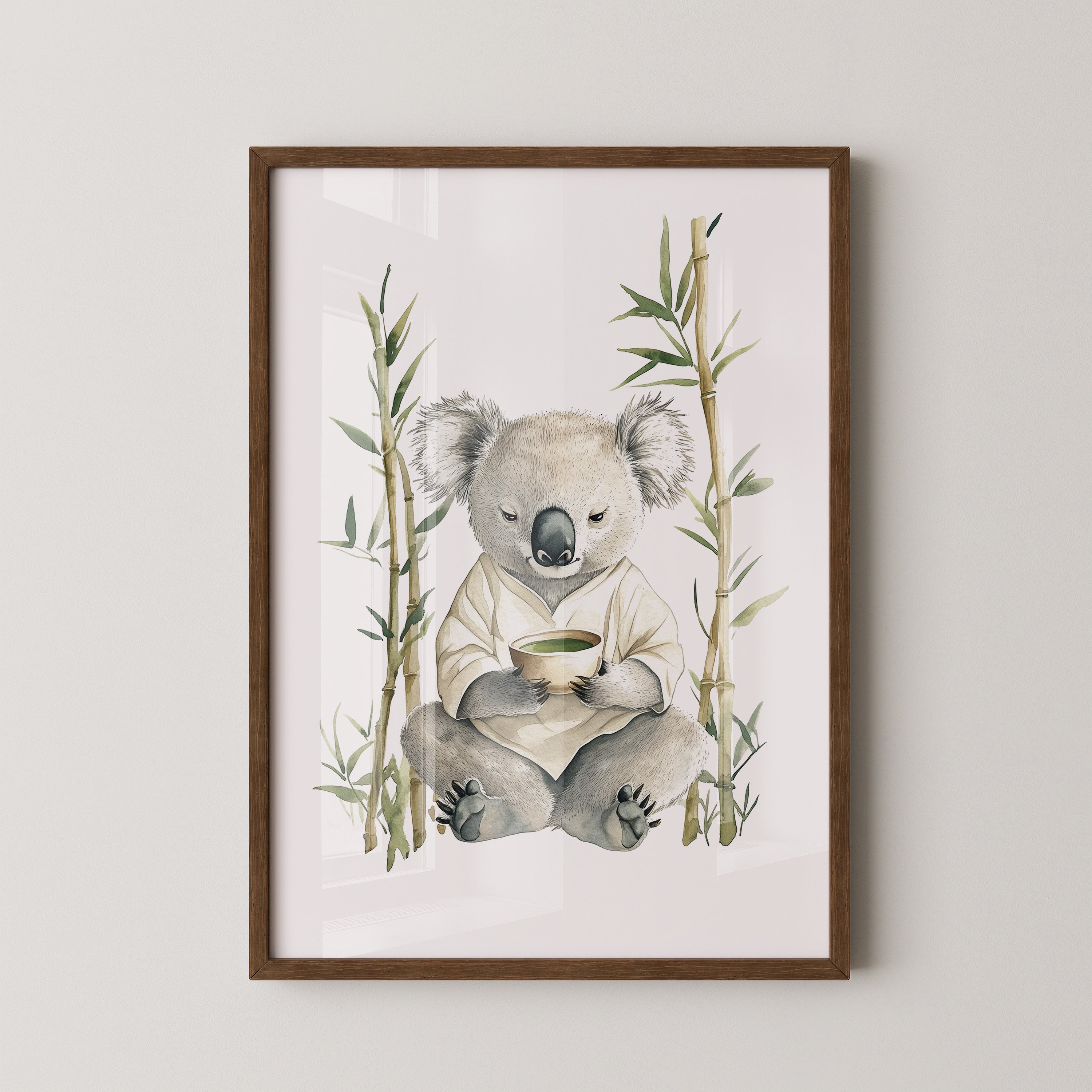 Koala Teezeremonie Aquarell