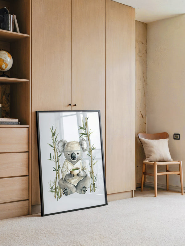 Koala Teezeremonie Aquarell