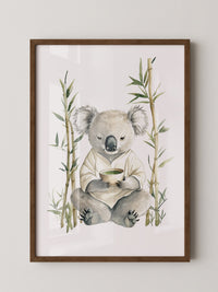 Koala Teezeremonie Aquarell
