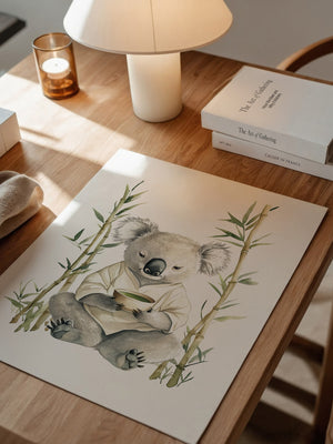 Koala Teezeremonie Aquarell