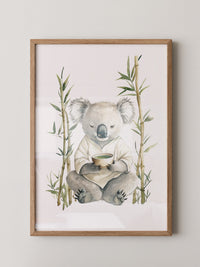 Koala Teezeremonie Aquarell