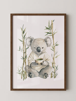 Koala Teezeremonie Aquarell