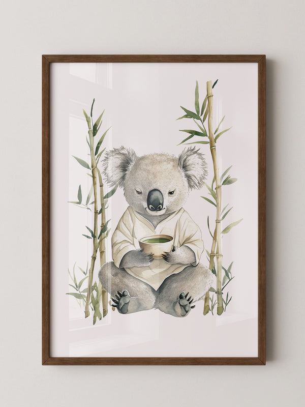 Koala Teezeremonie Aquarell