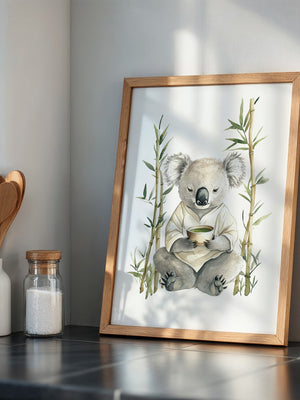 Koala Teezeremonie Aquarell