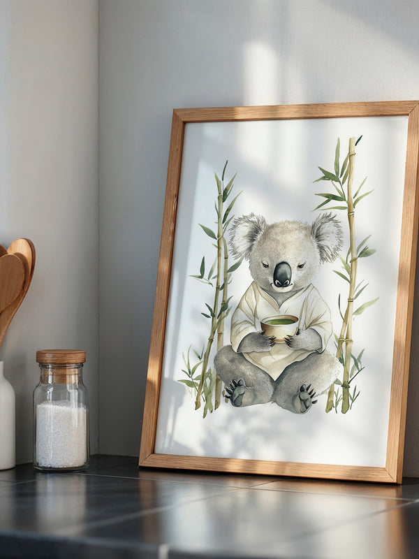 Koala Teezeremonie Aquarell
